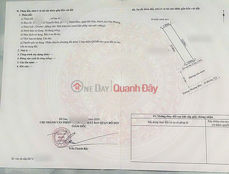 đ 3,66 tỷ Giá chỉ 2,x tr/m² Lô đất mặt đường 22m Thượng Đức – kinh doanh sẵn dòng tiền ZALO 0567 222 555