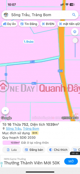 Urgent Sale 1 Sao of Land 900 million VND Land with Road Sales Listings