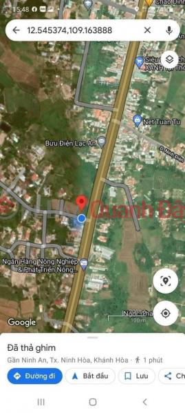 Property Search Vietnam | OneDay | | Niêm yết bán, Đất đẹp ngay quốc Lộ 1A, gần khu dân cư, chợ Ninh An, bưu điện, ngân hàng