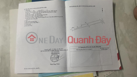 ĐẤT CHÍNH CHỦ - Sở Hữu Ngay Mảnh Đất Rộng Đẹp Tại Hòa Hiệp - Long An _0
