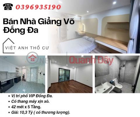 Bán nhà Phố Giảng Võ, Nhà Mới, Ngõ Thoáng,Thang Máy, 42mx5T, Giá: 10.3 Tỷ, Lh: 0396935190. _0