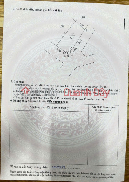 Land for sale in Gia Tan village, Quang Minh, Me Linh, Hanoi. Corner lot, frontage for business. Area 54m2, price 3.7 billion. Sales Listings