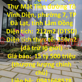 Own Villa Frontage To Vinh Dien, Ward 7, Special Price _0