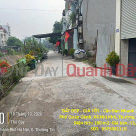 ĐẤT ĐẸP - GIÁ TỐT - Cần Bán Nhanh Lô Đất Tại Phố Quán Gánh, Xã Nhị Khê, Thường Tín, Hà Nội _0