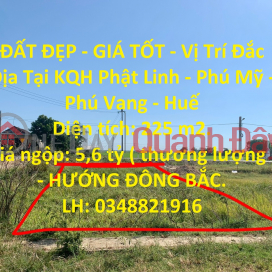 ĐẤT ĐẸP - GIÁ TỐT - Vị Trí Đắc Địa Tại KQH Phật Linh - Phú Mỹ - Phú Vang - Huế _0