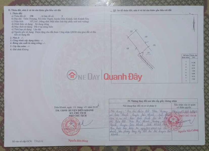 Property Search Vietnam | OneDay | Residential Sales Listings | OWNER NEEDS TO SELL 02 LOT OF LAND URGENTLY Beautiful Location In Dien Khanh, Khanh Hoa