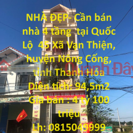 BEAUTIFUL HOUSE - 4-storey house for sale at Highway 45, Van Thien Commune, Nong Cong District, Thanh Hoa Province _0