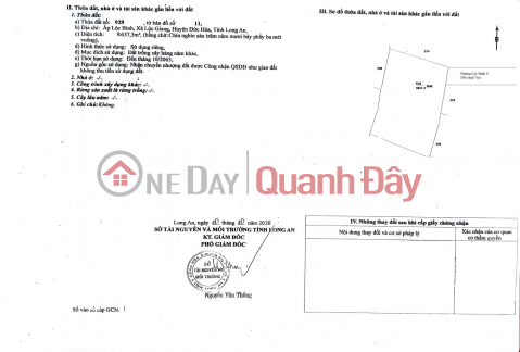 Agricultural land for sale in front of Loc Binh street, Duc Hoa, Long An _0