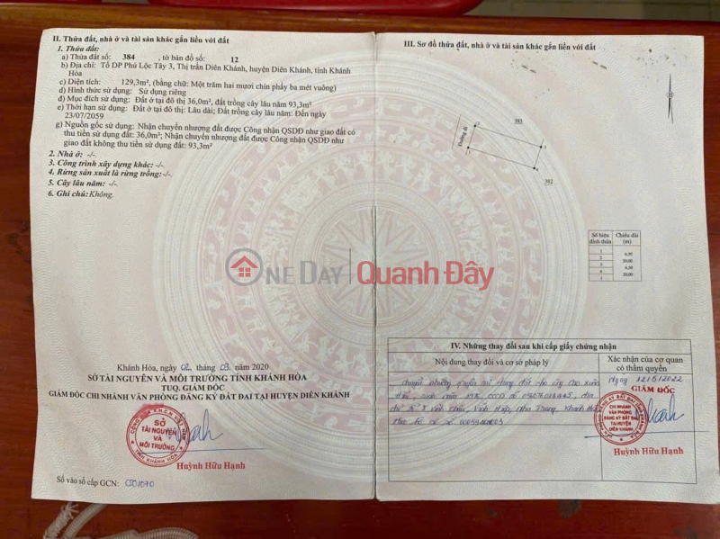 đ 2.25 Billion, BUY LAND, GET HOUSE FOUNDATION AND DESIGN – DIEN KHANH TOWN, KHANH HOA