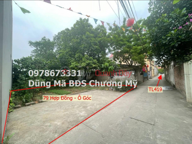 Property Search Vietnam | OneDay | Nhà ở | Niêm yết bán, GIÁ CHỈ 2TY2 SỞ HỮU LÔ GÓC 2 MẶT TIỀN TẠI TL419 HỢP ĐỒNG-CHƯƠNG MỸ