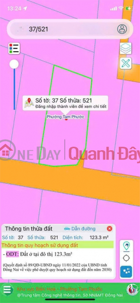 đ 2.35 Billion, PRIME LAND FOR SALE - GREAT PRICE - OWNER SELLING QUICKLY - LAND PLOT IN TAM PHUOC, DONG NAI