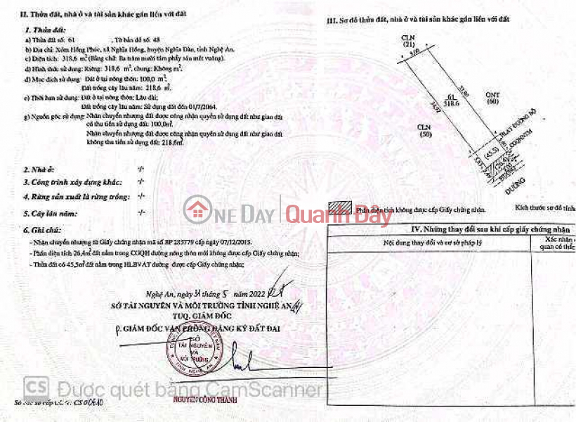 Property Search Vietnam | OneDay | Sales Listings | Land for sale in Xom Hong, Phuc Nghia, Hong Nghia Dan, Nghe An