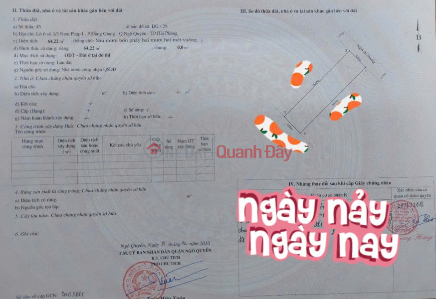 đ 3,28 tỷ, Bán gấp hạ giá chỉ còn 3.28 tỉ nhà 64m 4 tầng Nam Pháp - Lạch Tray