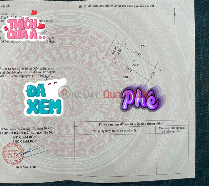 BEAUTIFUL LAND IN THE CENTER OF HOA LAC - GOOD PRICE - HIGH POTENTIAL - 0988 182 160 Sales Listings