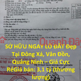 OWN A BEAUTIFUL LOT IN Dong Xa, Van Don, Quang Ninh – Extremely Cheap Price _0