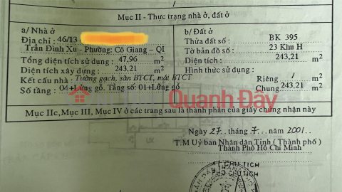 CHÍNH CHỦ BÁN Căn Hộ Vị Trí Đắc Địa Tại Quận 1 - TP HCM _0