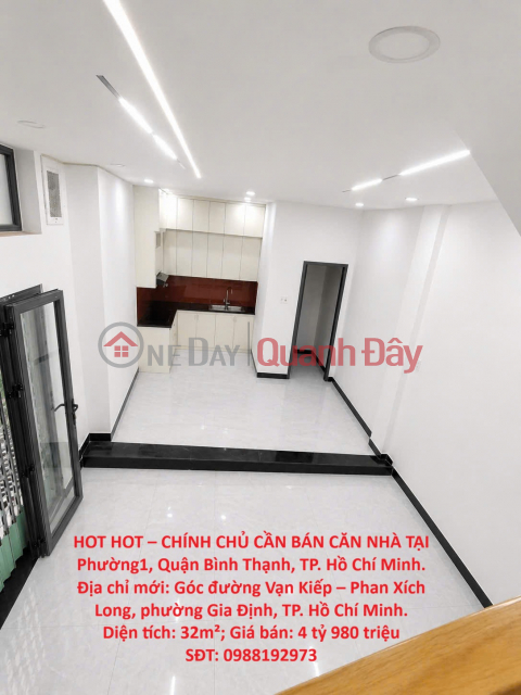 HOT HOT – CHÍNH CHỦ CẦN BÁN CĂN NHÀ TẠI Phường1, Quận Bình Thạnh, TP. Hồ Chí Minh _0
