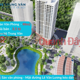 Selling corner lot of office floor 88m2 NHS Trung Van price 3.5 billion - Best lake view of the project _0