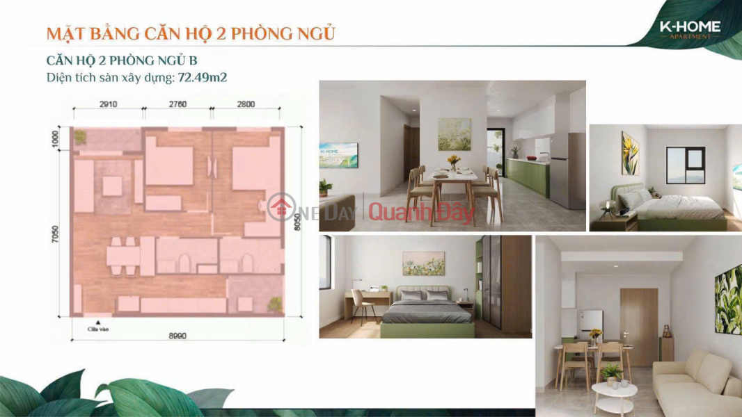 Ideal Residence - 2 Bedroom Apartment 70m², Full Amenities - Good Price 1.478 Billion Sales Listings