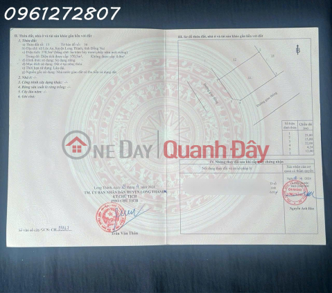 Siêu phẩm - Lô góc 2 mặt tiền đường lớn to nhất nhì Tái Định Cư Lộc An, DT 370,5m2 _0