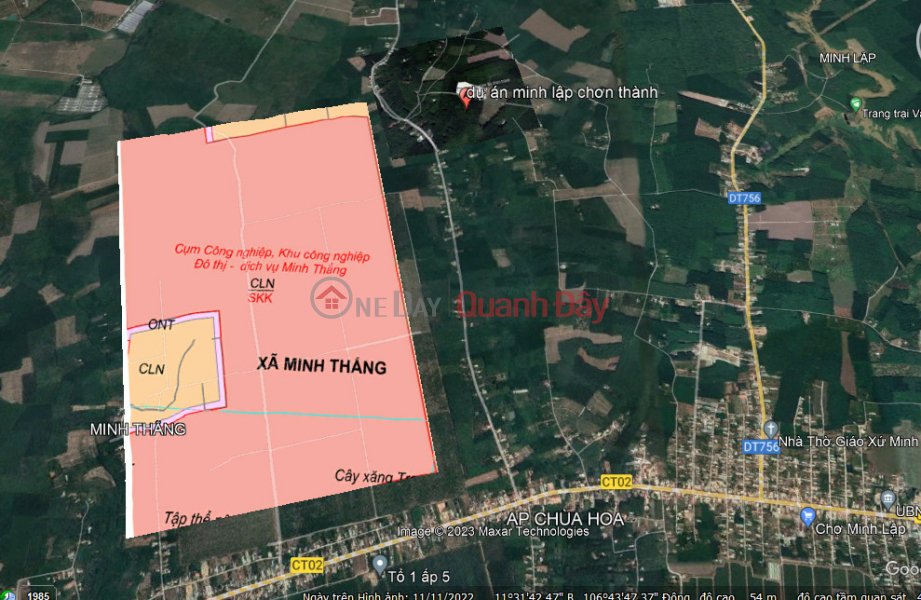 Property Search Vietnam | OneDay | , Niêm yết bán, Đất sát bên KCN Becamex
