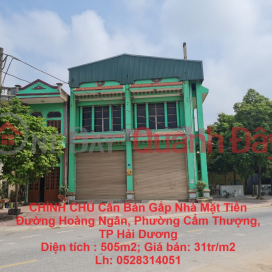 OWNER Needs to Urgently Sell House Front of Hoang Ngan Street, Cam Thuong Ward, Hai Duong City _0