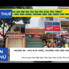House for rent on Tan Son Nhi Street, Tan Phu District, 100m² - EXTREMELY BUSY AREA _0