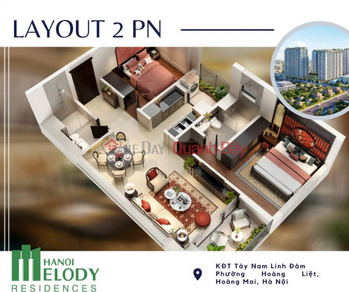 Receive booking for Hanoi Melody Linh Dam apartment project - 0% interest rate for 24 months - Discount up to 15% Sales Listings