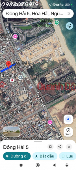 Property Search Vietnam | OneDay | Residential, Sales Listings Land plot for sale on Dong Hai 5 street, Hoa Hai ward, Ngu Hanh Son district, Da Nang.