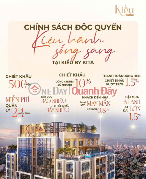 KIỀU BY KITA - CHỐN SỐNG ĐẲNG CẤP GIỮA TRÁI TIM SÀI GÒN - TIỆN ÍCH CAO CẤP Niêm yết bán
