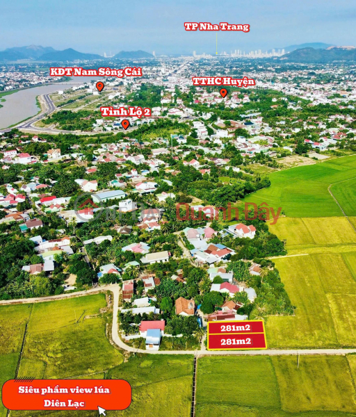 Property Search Vietnam | OneDay | Nhà ở | Niêm yết bán Bán siêu phẩm view lúa cực đẹp tại Diên Lạc , ngay trung tâm hành chính Diên Khánh.