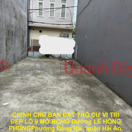OWNER SELLS RESIDENTIAL LAND IN GOOD LOCATION, LOT 9, EXTENSION, LE HONG PHONG STREET, DANG HAI, HAI PHONG CITY _0