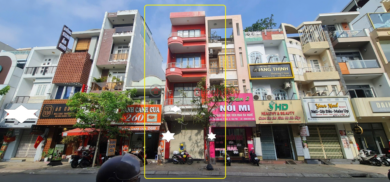 House for rent on Tan Son Nhi street, 72m², 4 floors, 25 million VND. Rental Listings