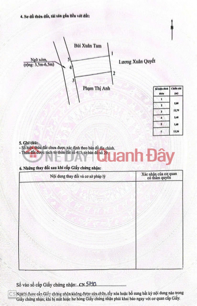 LAND IN COC LIEN - MINH TAN, PAVED ALLEY, CAR ACCESS, PRICE ONLY 9XX MILLION VND - RARE OPPORTUNITY, CONTACT ZALO 0567 222 555 Sales Listings
