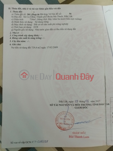 Property Search Vietnam | OneDay | Nhà ở Niêm yết bán | ĐẤT ĐẸP - GIÁ TỐT - Cần Bán Lô Đất Tại Xã Cư Êbur, TP Buôn Ma Thuật, Đắk Lắk