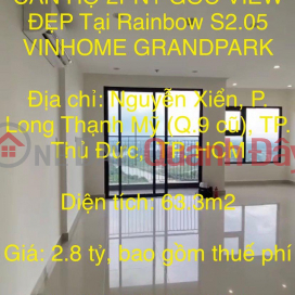 OWNERS FAST SELLING 2 BR APARTMENT WITH BEAUTIFUL VIEW AT Rainbow S2.05 VINHOME GRANDPARK _0