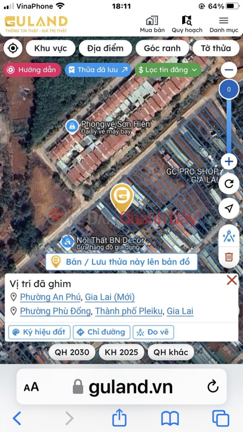 ĐẤT ĐẸP - GIÁ RẺ - Hạ Giá Bán Nhanh LÔ ĐẤT Phường AN PHÚ, GIA LAI _0