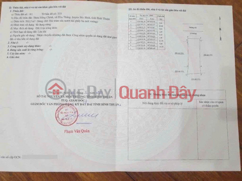 ĐẤT ĐẸP – GIÁ TỐT – CHÍNH CHỦ CẦN BÁN GẤP Tại Xã Hòa Thắng, Huyện Bắc Bình, Bình Thuận _0