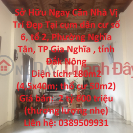 Own a House with a Good Location in Gia Nghia - Cheap Price _0