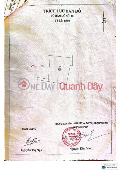 Property Search Vietnam | OneDay | Nhà ở Niêm yết bán | Bán gấp 369m2 đất ở Đức Diễn, Phú Diễn - Đường thoáng, sổ đỏ - Quỹ đất lớn - Vị trí đẹp