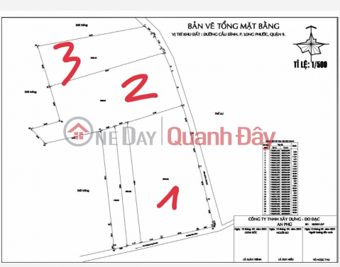 45 billion VND price reduction for 3 plots of land on Cau Dinh Street, Long Phuoc, District 9, now only 11 million VND\/m2 _0