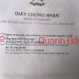 ĐẤT ĐẸP - Chính Chủ Cần Bán Lô Đất 2 Mặt Tiền Tại quốc lộ 26, Xã EaĐar, huyện EaKar, Đắk Lắk _0