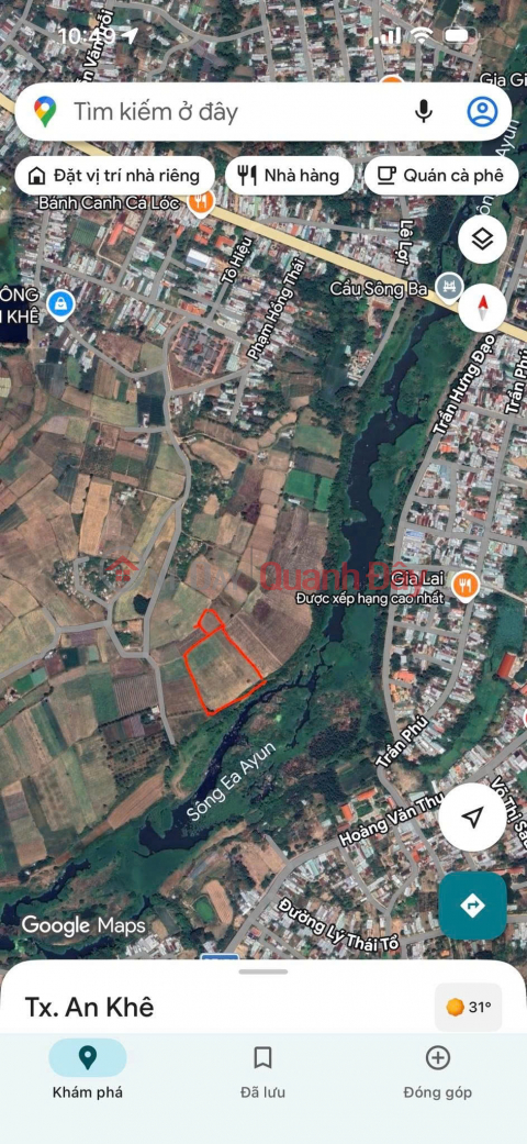 Owner selling 11,240m2 of land in An Binh, Gia Lai - Roadside, bordering the Ea Ayun River, with resort potential. _0