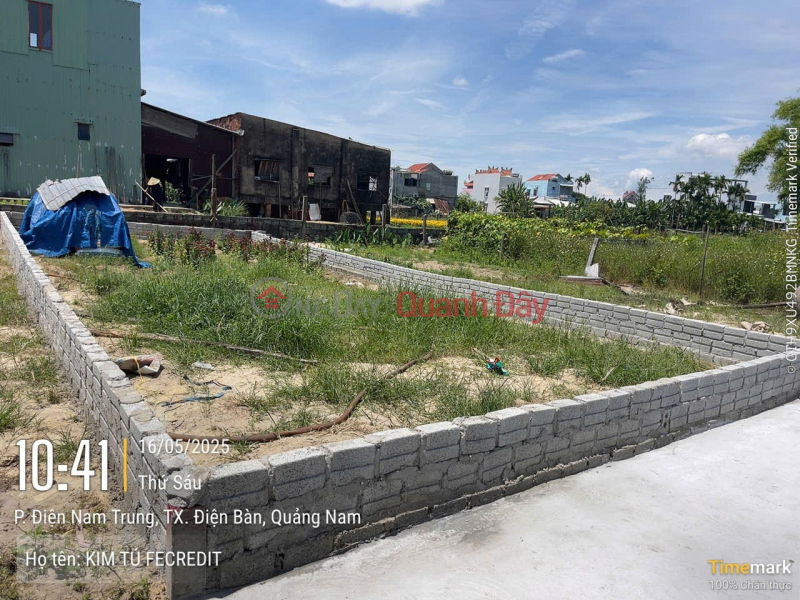 BEAUTIFUL LAND - GOOD PRICE - OWNER Need to sell land in Dien Nam Trung Ward, Dien Ban Town, Da Nang City. Sales Listings