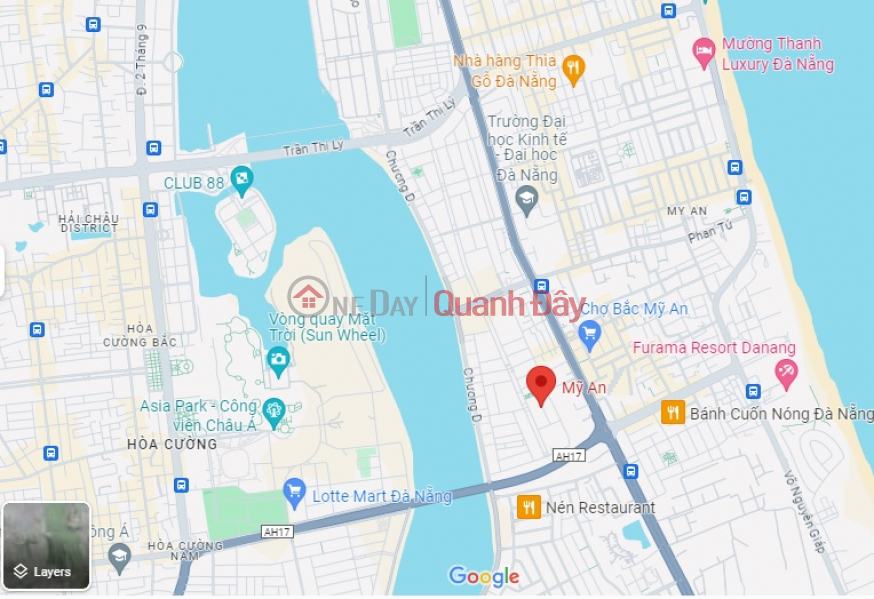 Property Search Vietnam | OneDay | Nhà ở Niêm yết bán | ► Mặt Tiền Mỹ An 23, bên cầu Tuyên Sơn, gần Sông gần Biển, 96m2 3 tầng