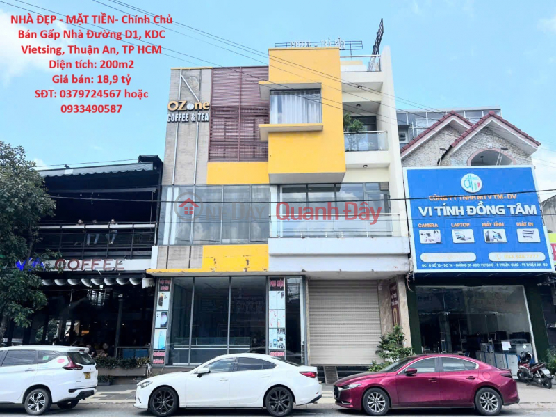 NHÀ ĐẸP - MẶT TIỀN- Chính Chủ Bán Gấp Nhà Đường D1, KDC Vietsing, Thuận An, TP HCM Niêm yết bán
