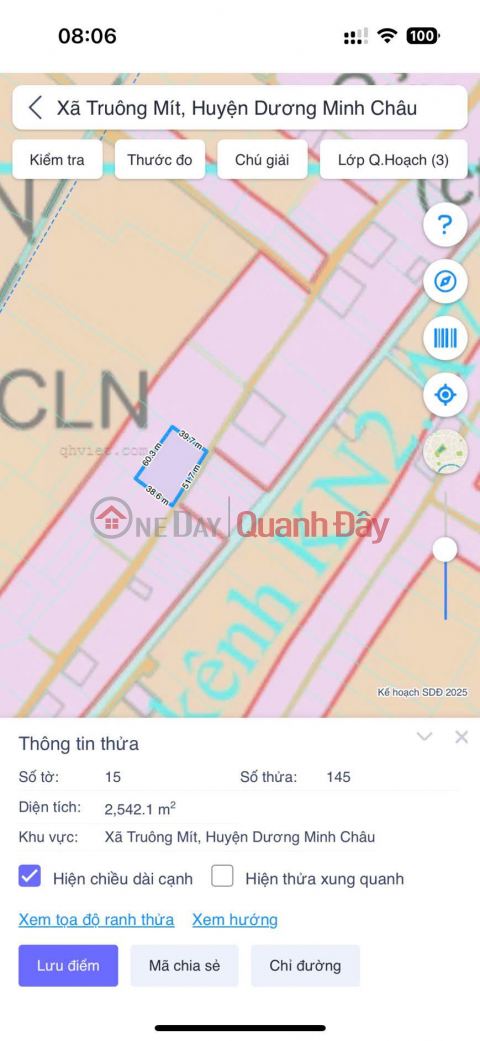 ĐẤT CHÍNH CHỦ - GIÁ TỐT - Mặt Tiền Đường Xã Truông Mít, Huyện Dương Minh Châu, Tây Ninh _0