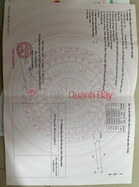 Owner Needs to Sell a Beautiful Land Lot with Street Frontage in Thuan Nam Town, Ham Thuan Nam, Binh Thuan _0