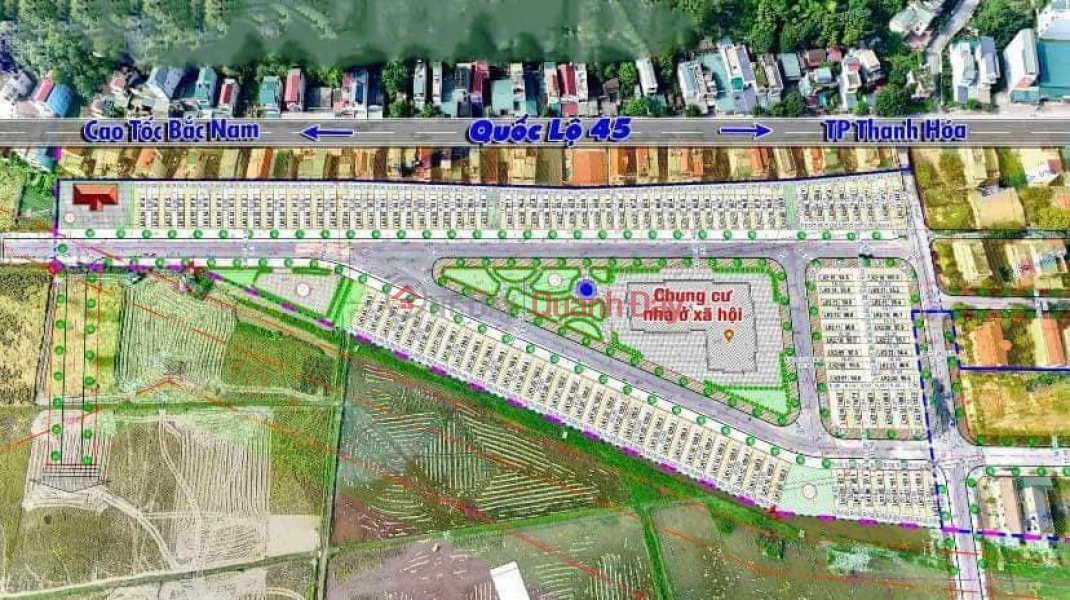 Selling land at auction for plot of land belonging to MB 0M19 - Rung Thong Town, Dong Son. | Vietnam Sales, đ 1.25 Billion