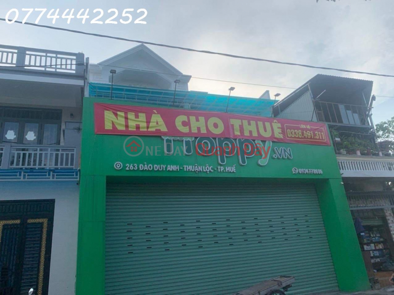 Property Search Vietnam | OneDay | Nhà ở Niêm yết cho thuê Nhà cho thuê đẹp với mặt tiền rộng 9,4m tại 263 Đào Duy Anh, Thuận Lộc, Thành phố Huế